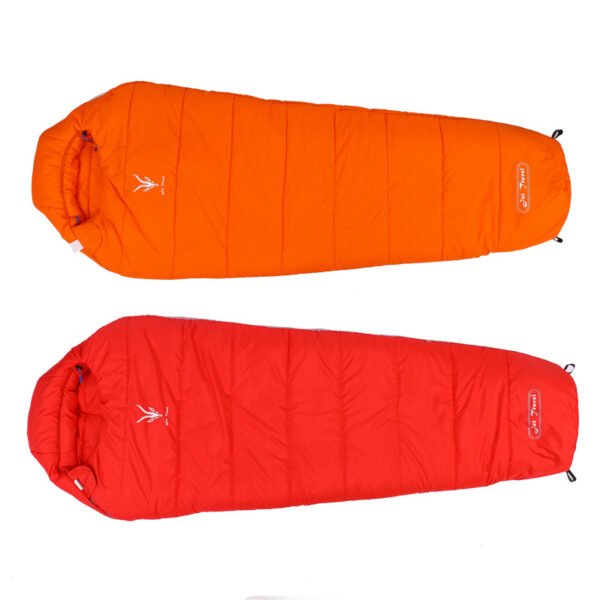 Camping sleeping bag, couple sleeping bag, cold-proof sleeping bag, thick warm sleeping bag, outdoor sleeping bag - Image 2