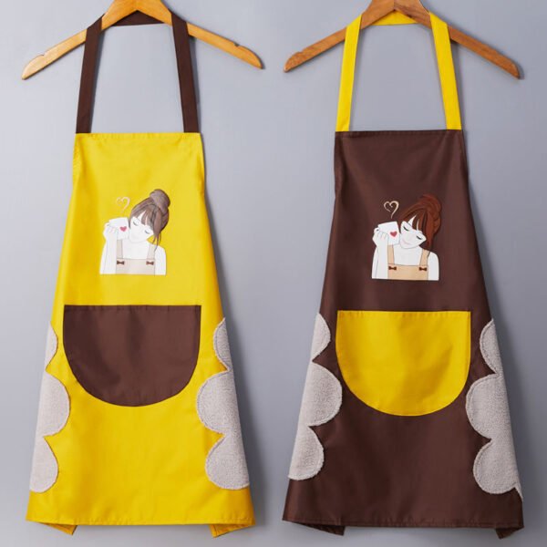 Universal Korean style hand-wiping apron for women - Image 4