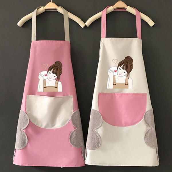 Universal Korean style hand-wiping apron for women