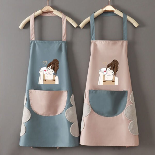 Universal Korean style hand-wiping apron for women - Image 2
