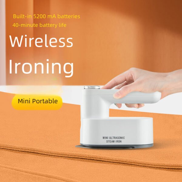 Mini wireless charging electric iron, portable for home use, small dormitory, travel, dry and wet, handheld hanging iron, business trip - Image 2