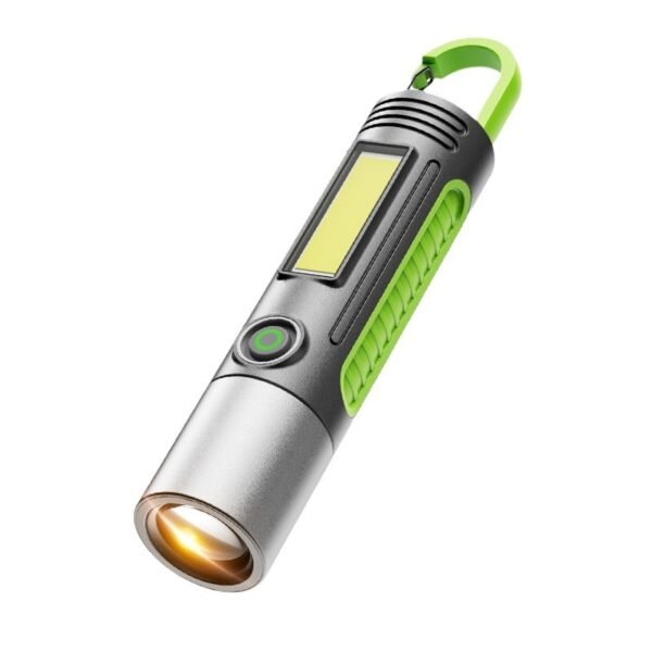 White laser high-intensity flashlight, multifunctional outdoor lighting, camping light, work light, tent light, focus-adjustable LED light. - Image 5