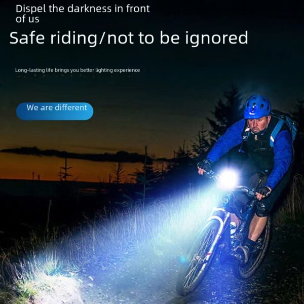 Multifunctional flashlight, outdoor home portable cycling flashlight, USB charging emergency mini strong light flashlight - Image 2