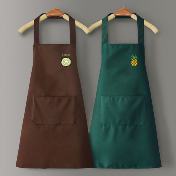 Korean-style apron for home use, waterproof and oil-proof, cactus fruit waist, men's and women's kitchen cooking cover - Image 4