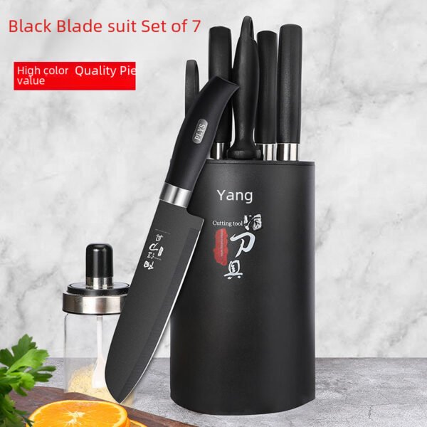 Anti-rust full set of kitchen knife sets, including kitchen chopping knives, bone chopping knives, fruit knives. Home kitchen knives and two sets of cutting boards. - Image 7