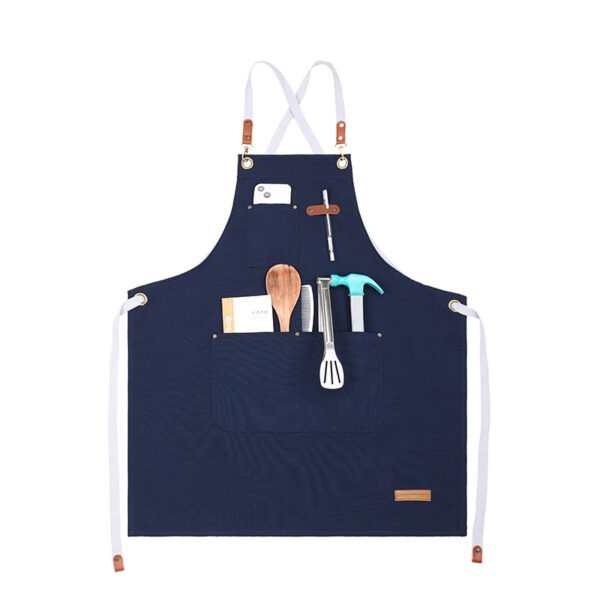 Canvas apron, coffee shop, restaurant, baking, waterproof and oil-proof work clothes, home kitchen waistband - Image 5