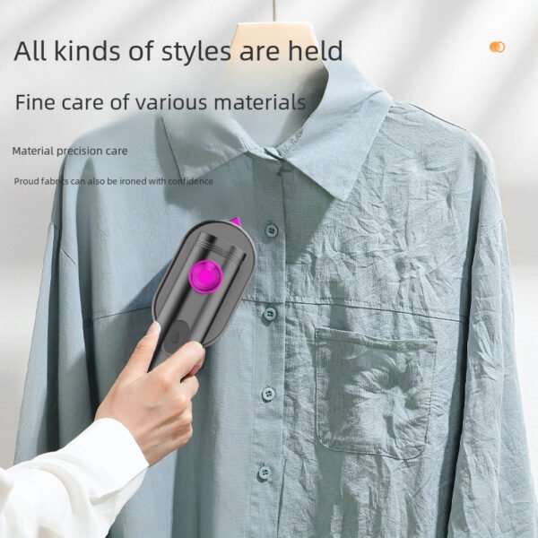 Electric iron - steam garment steamer, portable handheld ironing machine for home use, mini - sized, rotatable and foldable iron. - Image 4