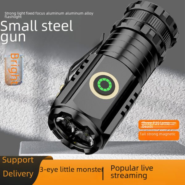 New - style high - intensity long - range flashlight, mini - portable LED flashlight, outdoor multifunctional cap - clip light. - Image 2