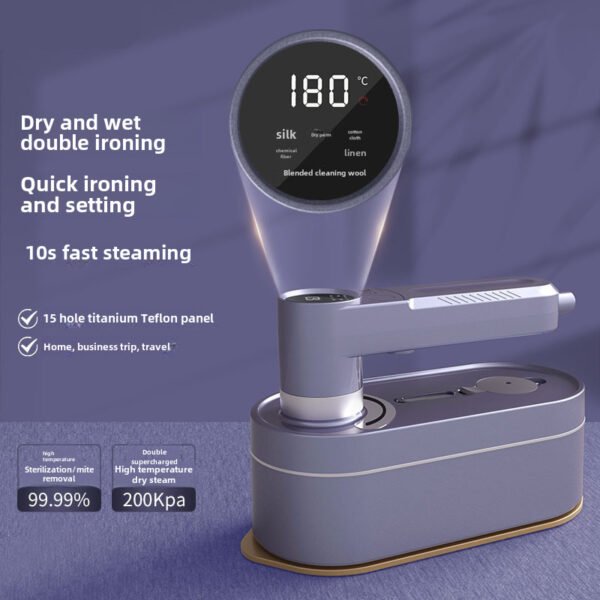Handheld hanging ironing machine, portable electric iron, household handheld ironing machine, mini small rotating folding iron - Image 2