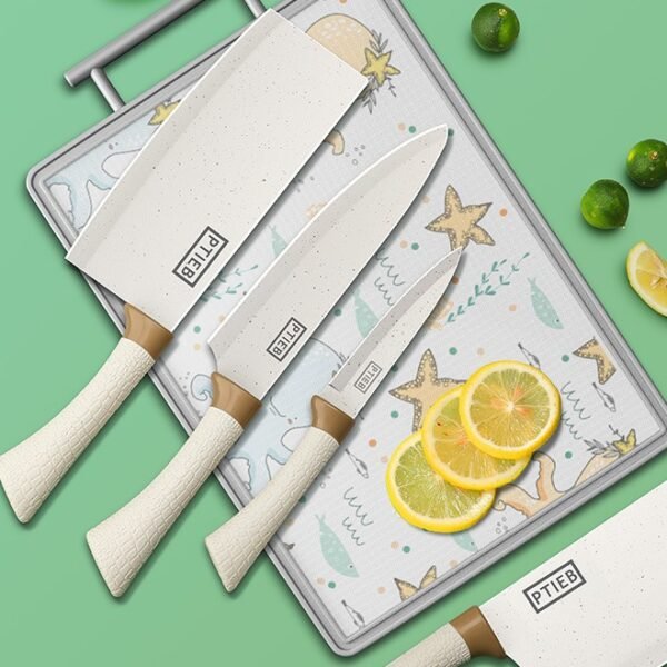 German knife kitchen set combination, kitchen knife complementary food set with knife sheath, portable and multi-functionalGerman knife kitchen set combination, kitchen knife complementary food set with knife sheath, portable and multi-functional - Image 3