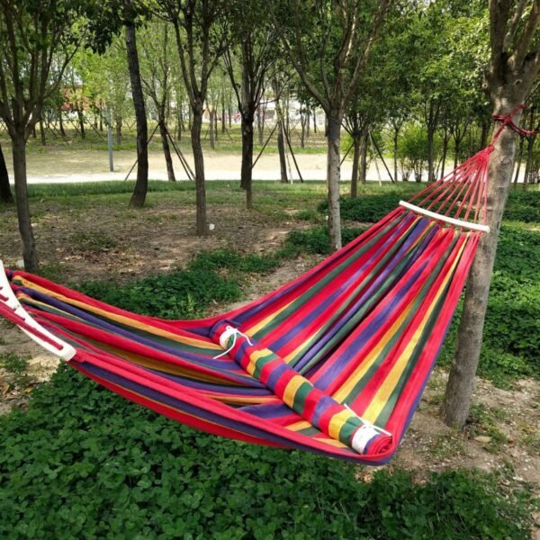 Canvas hammock, outdoor hammock, double canvas hammock, travel hammock, swing hammock, easy to carry.