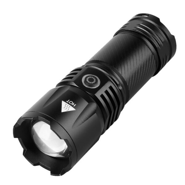 Zoomable white laser high-intensity flashlight, outdoor long-range searchlight, USB charging flashlight, mobile phone rechargeable. - Image 5