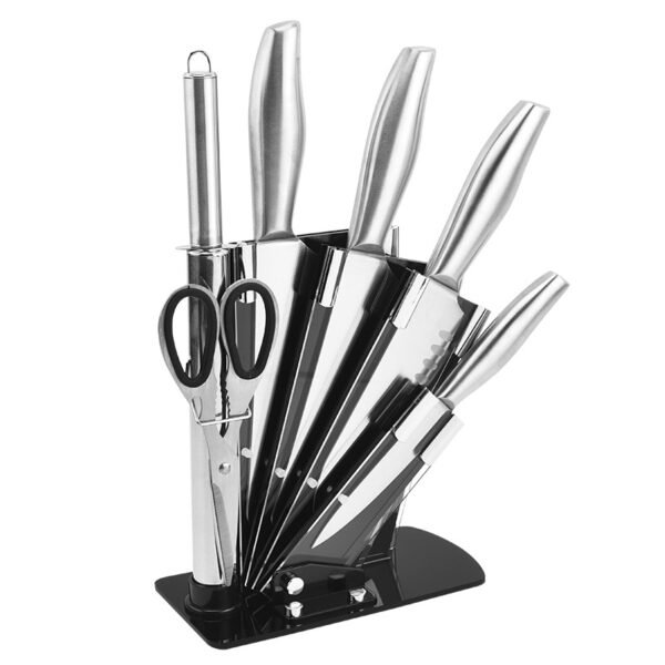 Stainless Steel 7-piece Kitchen Knife Set Household Chef Vegetable Cutting Fruit Knife Combination Hollow Handle Gift Knife Set - Image 4