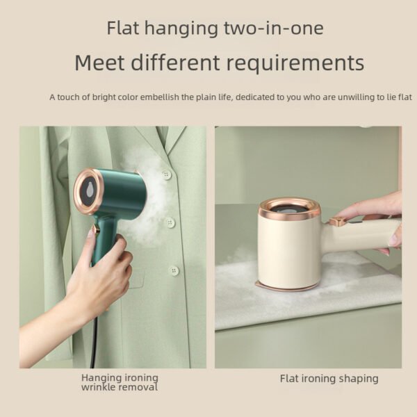 Handheld garment steamer that is dual - purpose for wet and dry use and comes with a built - in water tank - Image 3