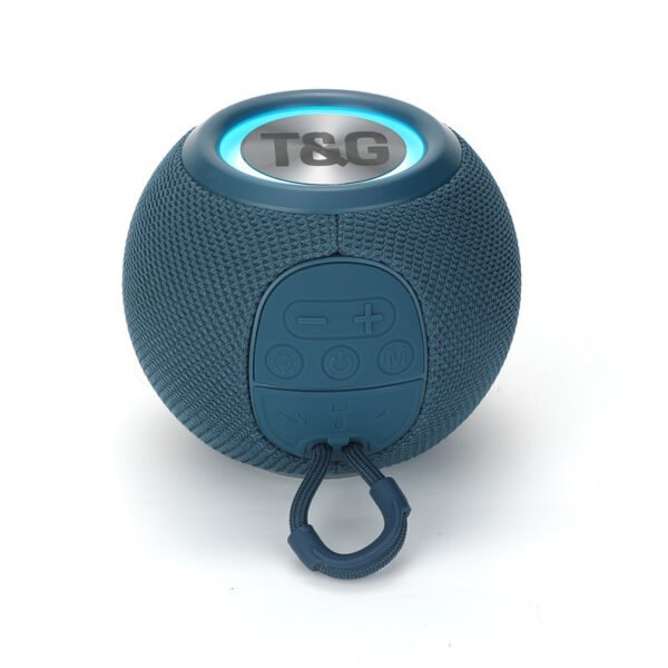TG337 Mini Wireless Bluetooth speaker, outdoor portable small round ball fabric card subwoofer - Image 3