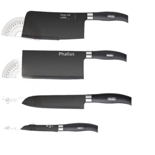 Anti-rust full set of kitchen knife sets, including kitchen chopping knives, bone chopping knives, fruit knives. Home kitchen knives and two sets of cutting boards. - Image 9