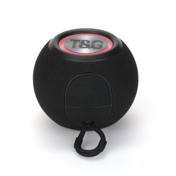 TG337 Mini Wireless Bluetooth speaker, outdoor portable small round ball fabric card subwoofer - Image 4