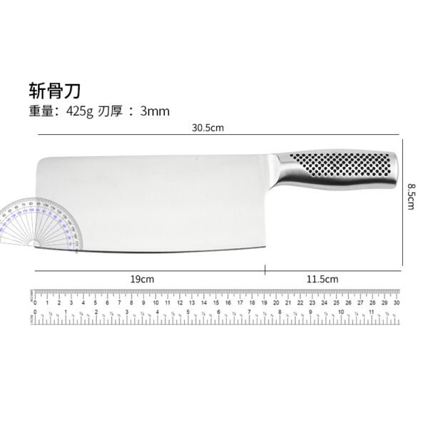 Stainless Steel Kitchen Knife Set, Home Use Slicing Knife, Fruit Knife, Meat Cleaver, Bone Saw, Chop Bone Tool Set - Image 3