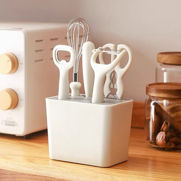 Kitchen helper six-piece set: melon peeler, fruit knife, bottle opener, Kitchen scissors, kitchen small tool set