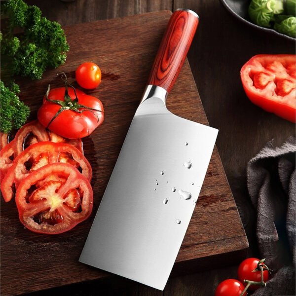 German stainless steel kitchen knife set, including slicing knife, bone chopping knife, 7-piece household kitchen knife set, gift knife set - Image 4
