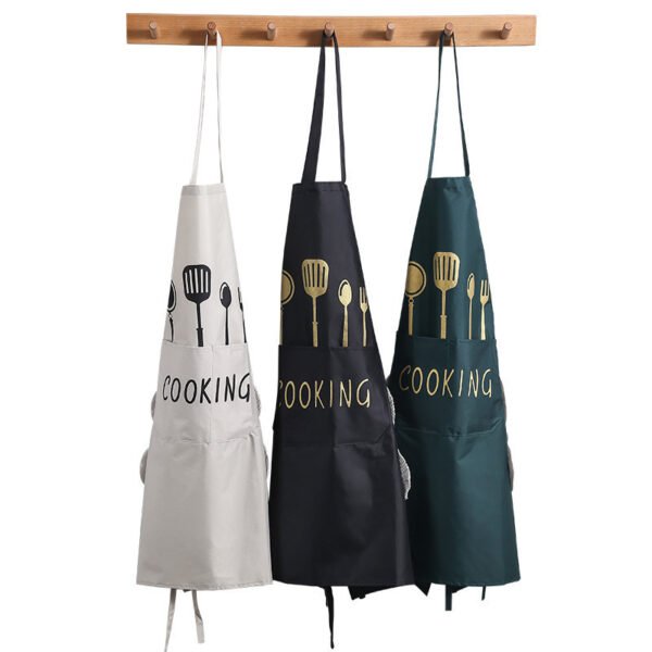 Hand-wiping aprons, new waterproof aprons, waterproof and oil-proof bibs for home kitchens, overalls for men and women - Image 4