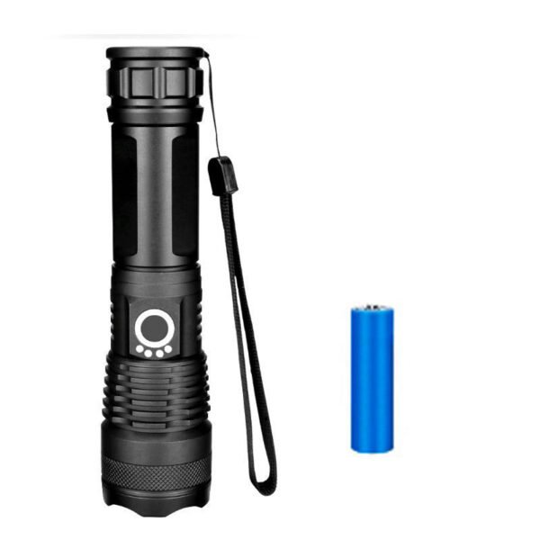 Telescopic zoom flashlight, P50 long-range，aluminum alloy, USB charging, outdoor lighting, high-intensity flashlight - Image 5