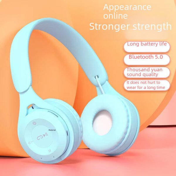 Maka Headband Bluetooth Headphones, Cartoon children and students Y08 gift mobile game headsets - Image 4