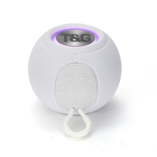 TG337 Mini Wireless Bluetooth speaker, outdoor portable small round ball fabric card subwoofer - Image 5