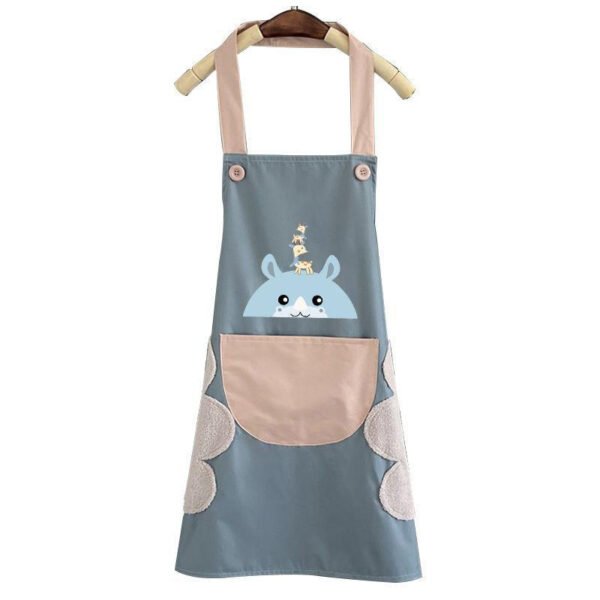 Hand-drying apron for women, kitchen household, waterproof and oil-proof, 2025 new style of catering special internet-famous work clothes, no-wash waist belt - Image 5