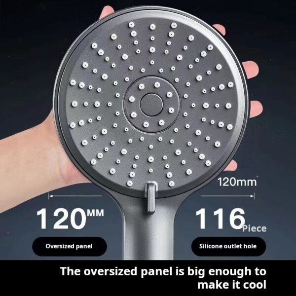 Large panel five - speed super - strong shower head, handheld pressurized shower head hose set for home bathroom - Image 4