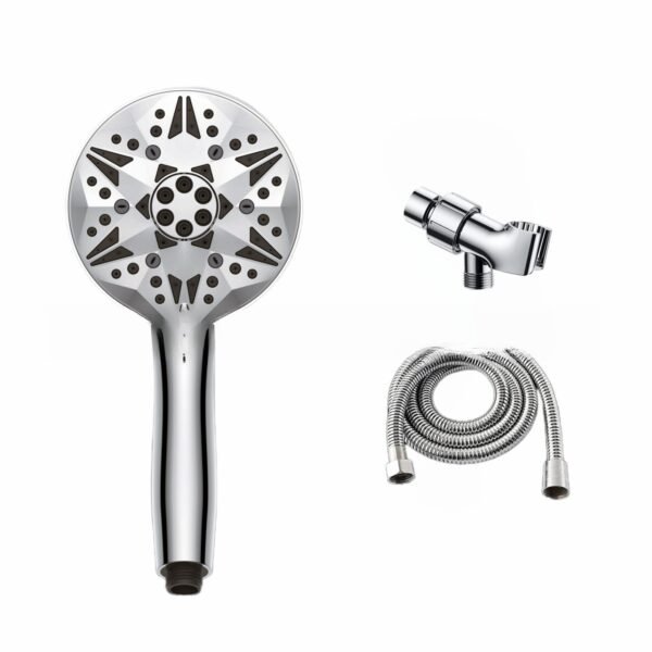 Multifunctional shower for bathroom, household pressurized shower head with a spray gun on the back, filtered handheld shower head - Image 3