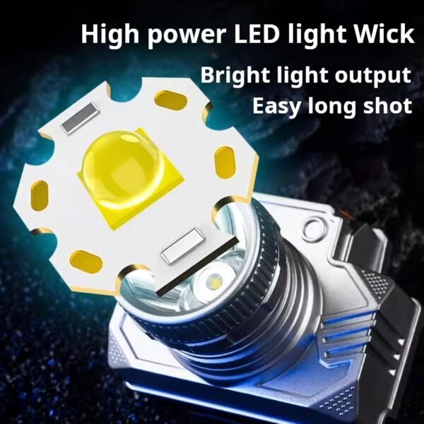 long beam head mounted flashlight - Image 4