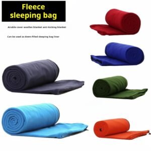 Outdoor envelope, fleece sleeping bag, adult camping travel sleeping bag