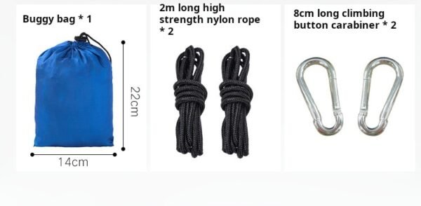 Hammock, outdoor camping integrated storage parachute cloth hammock - Image 2