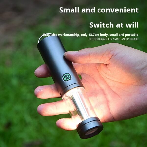 Outdoor camping light, lighting lamp, atmosphere lamp, portable field campsite light, multifunctional magnetic suction tent light, flashlight - Image 2