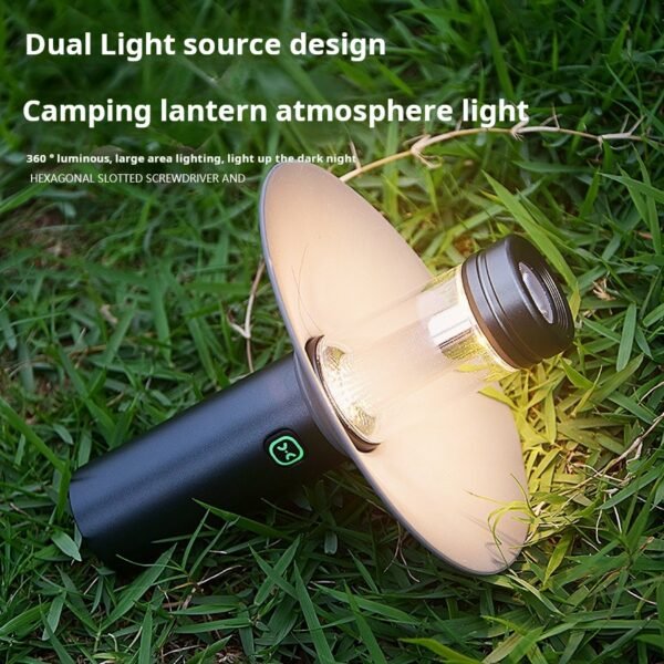 Outdoor camping light, lighting lamp, atmosphere lamp, portable field campsite light, multifunctional magnetic suction tent light, flashlight - Image 3