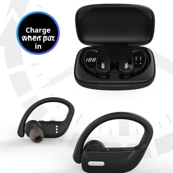 Digital display TWS wireless Bluetooth headphones with in-ear ENC noise cancellation for calls - Image 2
