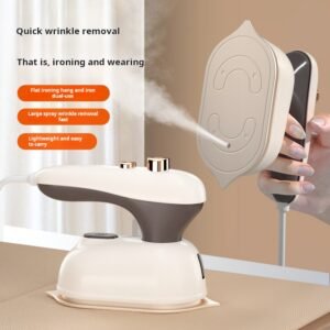 Portable Garment Steamer Wrinkle Remover, 2-in-1 Dry and Wet Ironing, Flat and Hanging Iron with Spray Function
