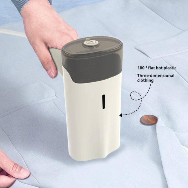Mini - sized household handheld garment steamer, a 2 - in - 1 steam iron for clothes that can be used for both dry and wet ironing, with a foldable handle. - Image 2