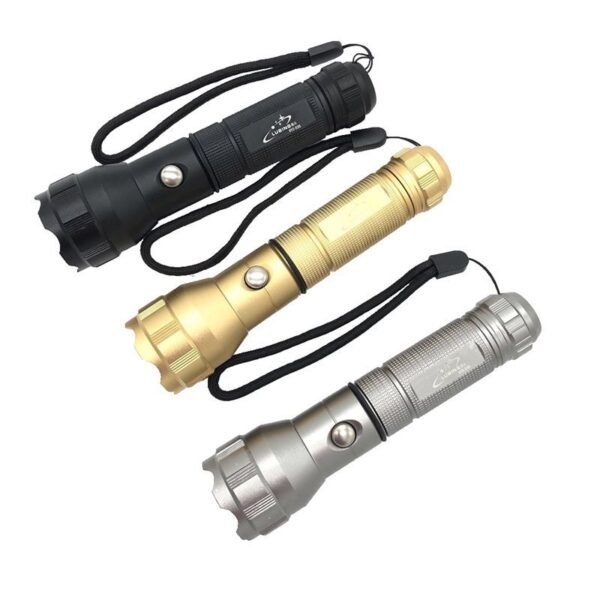 Rechargeable high-intensity aluminum alloy flashlight, led outdoor lighting flashlight, household emergency flashlight, lithium battery - Image 2