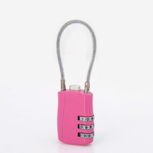 Travel style steel wire password padlock steel wire rope password lock