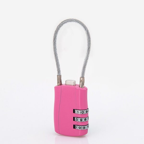 Travel style steel wire password padlock steel wire rope password lock