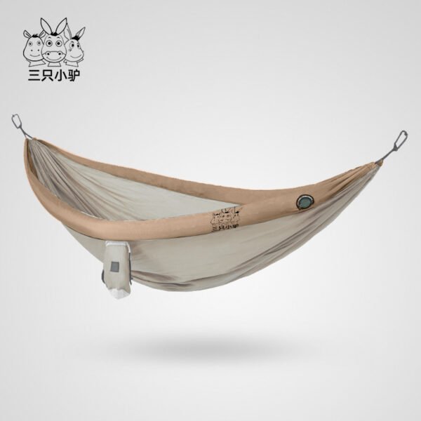 Three little donkeys, double inflatable hammock, outdoor swing, adult and children, anti-rollover, outdoor camping, mosquito net