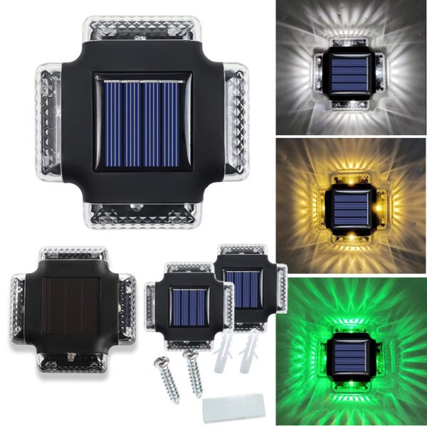 Solar wall lamp, outdoor  courtyard lamp, solar lamp, waterproof wall washing lamp, lighting night light - Image 4