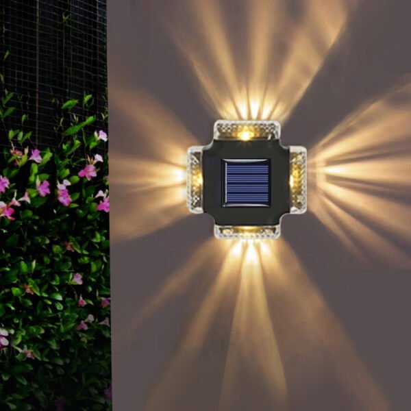 Solar wall lamp, outdoor  courtyard lamp, solar lamp, waterproof wall washing lamp, lighting night light