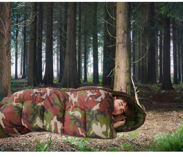 Outdoor sleeping bag, camping sleeping bag, single-person cold-proof sleeping bag for camping, outdoor supplies。 - Image 6