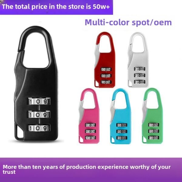 104 password lock padlock backpack anti-theft lock notebook stationery box backpack waterproof box protective cover password lock