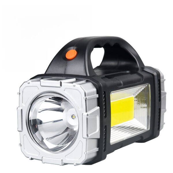 New multi-functional portable light, powerful flashlight, outdoor solar rechargeable LED lighting lamp, portable searchlight