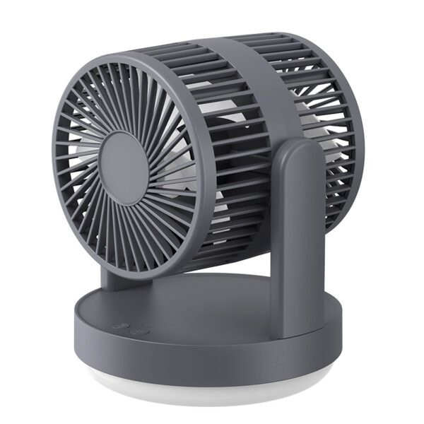 New dual head electric fan for home bedroom desk lamp fan, office air circulation fan, home desktop shaking fan - Image 5
