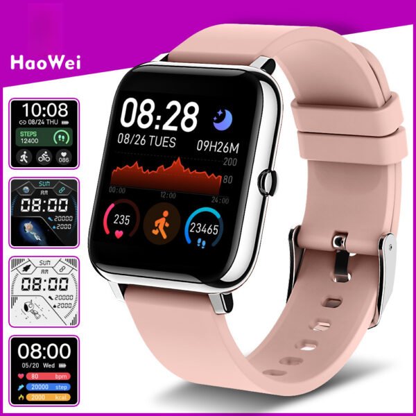 P22 smart watch step counting heart rate smart watch large screen men and women sports outdoor fitness bracelet - Image 2